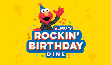Elmo's Rockin Birthday Dine Logo