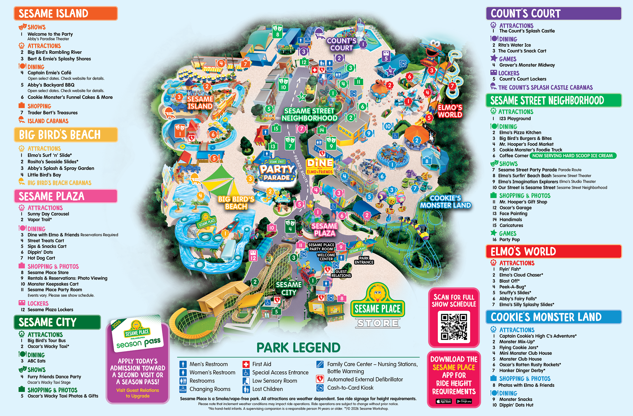 Map of Busch Gardens Tampa Bay