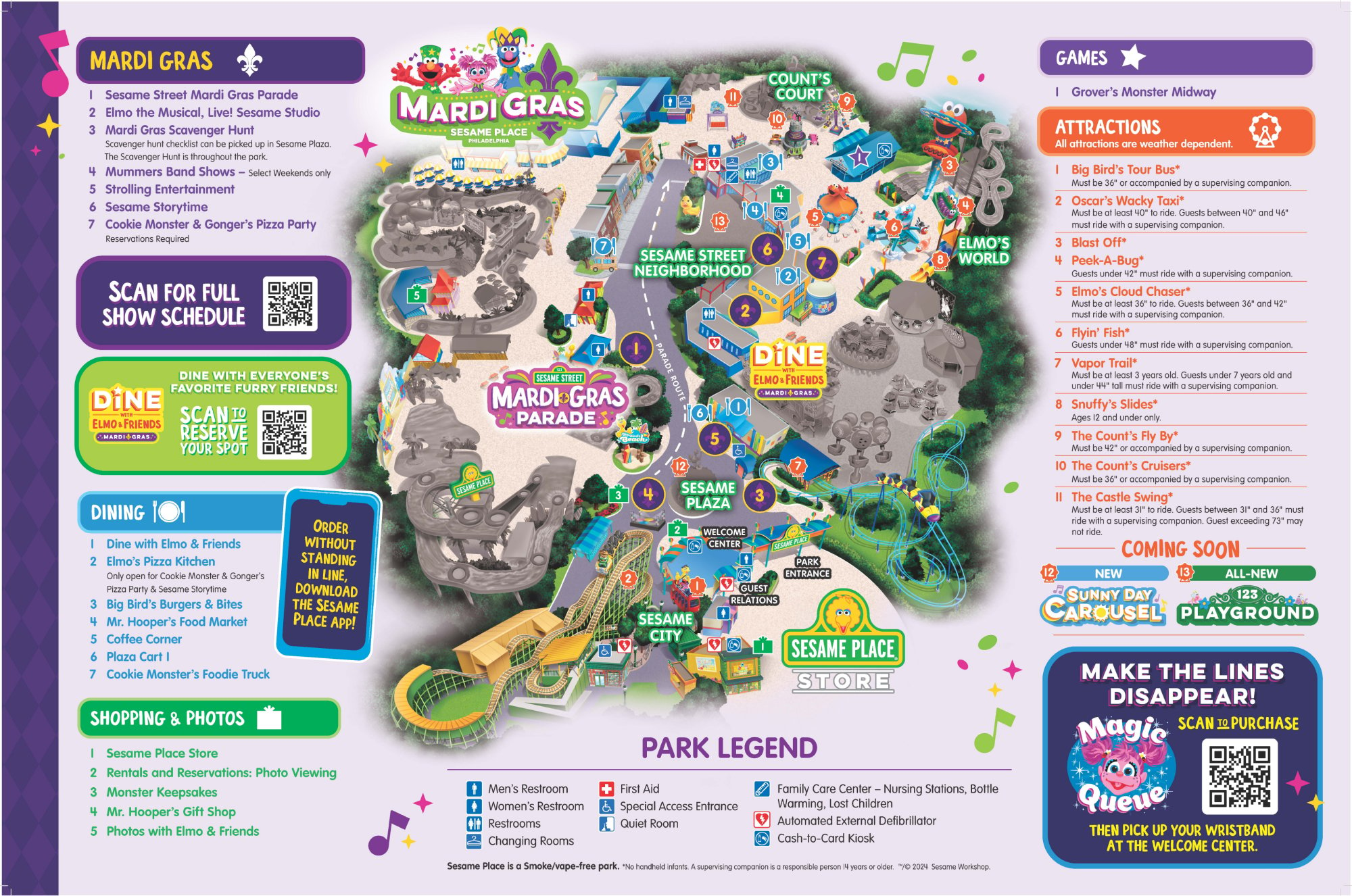 Theme Park Map & Downloadable App 