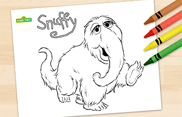 Snuffy coloring page