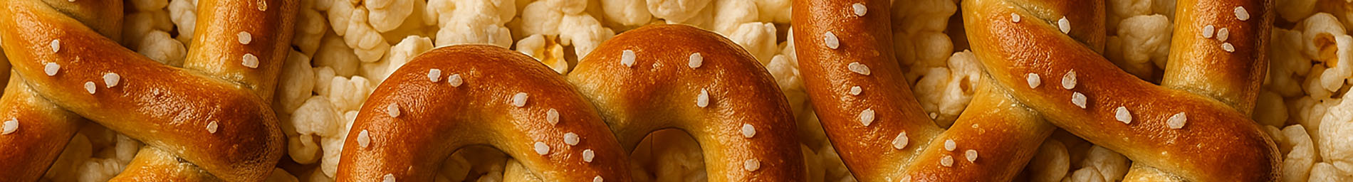 Pretzels and popcorn
