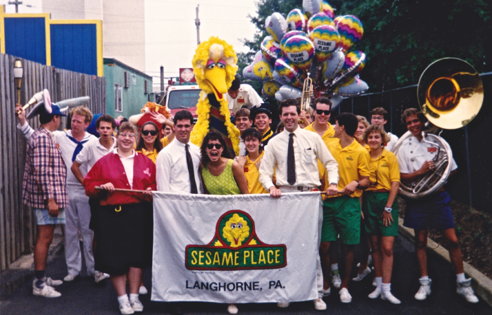 Sesame Place Employee Pre-Parade Walk