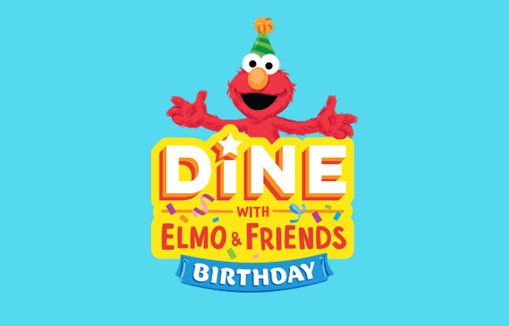 dine with elmo and friends.