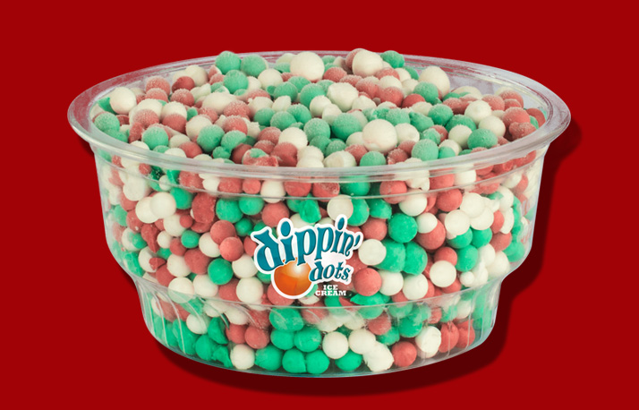Candy cane Dippin' Dots
