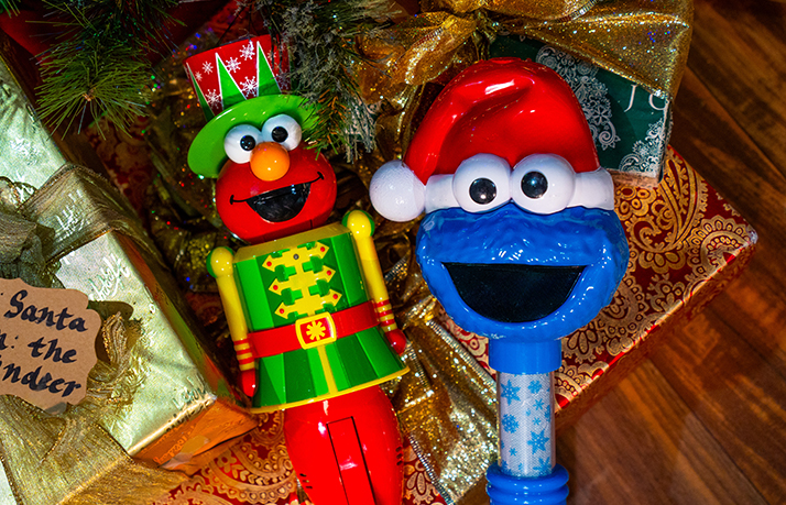 Christmas bubble wands