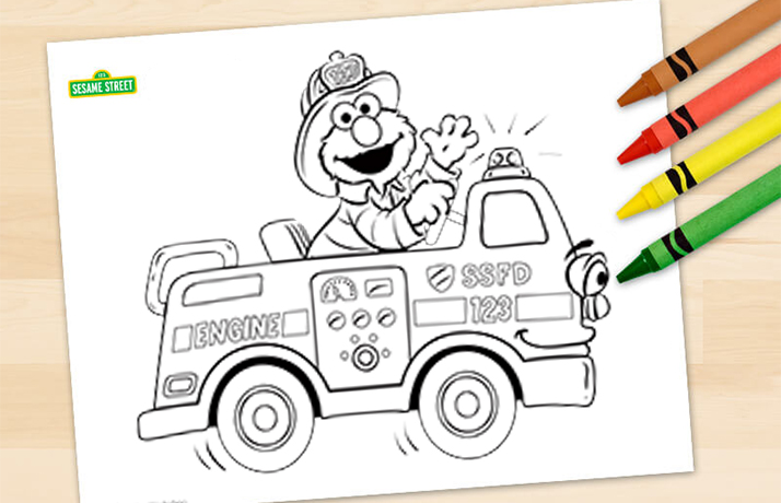 First Responders Coloring Sheet