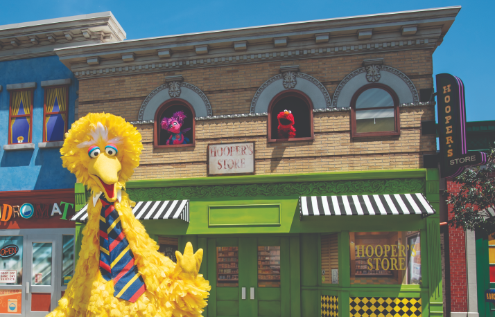 Big bird on sesame street