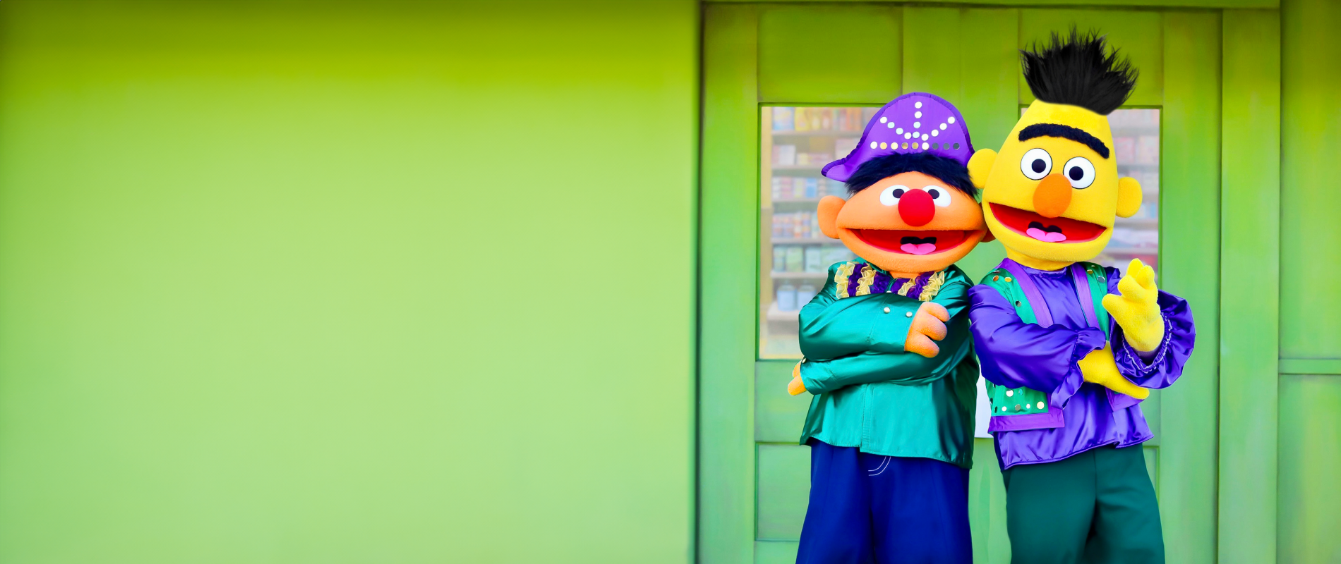 Bert and Ernie hero mobile image.