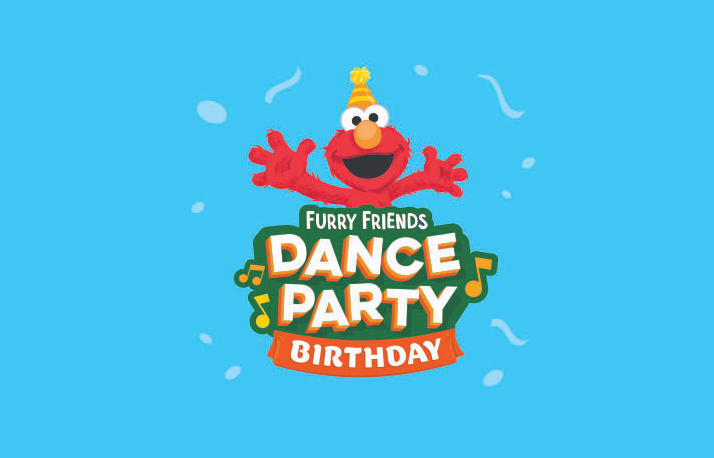 Sesame Birthday Dance Party logo.