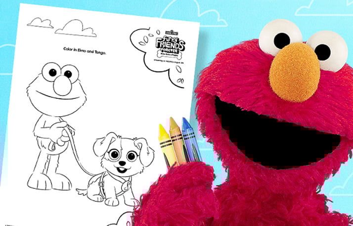 Tango & Elmo Activity Sheets
