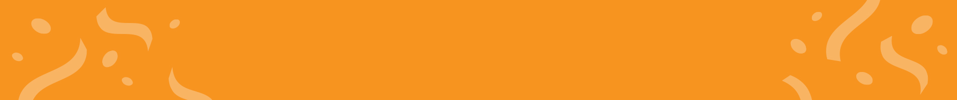 Birthday Banner orange for SPL.