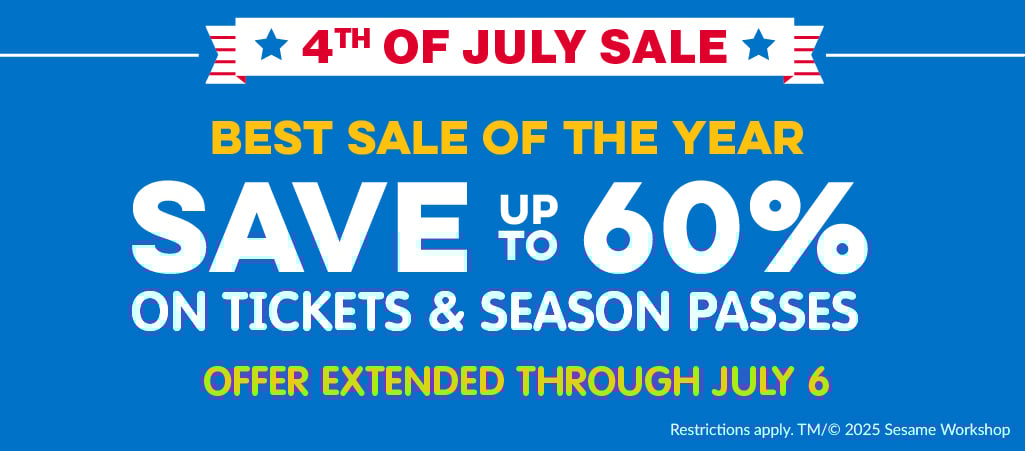 Save up to 60% on Tickets & Season Passes