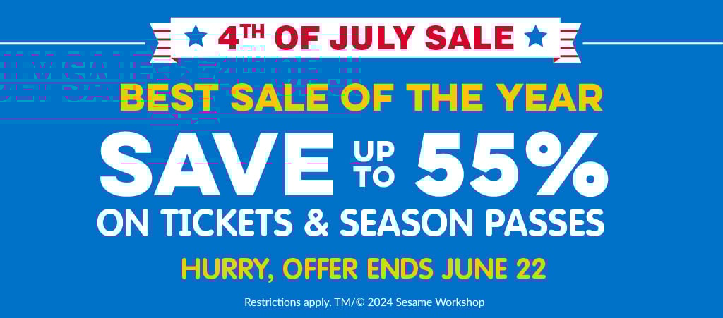Save up to 55% on tickets & season passes