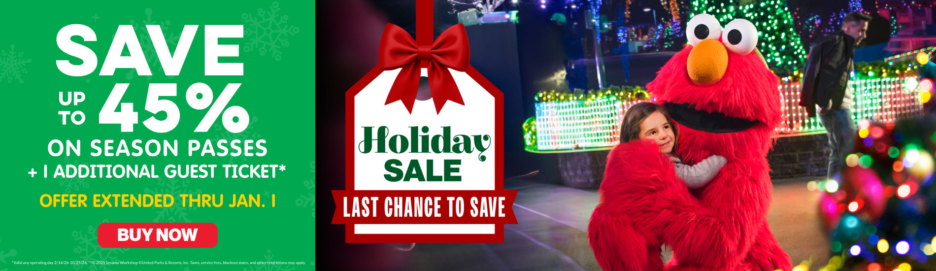 Save up to 45% on Season Passes