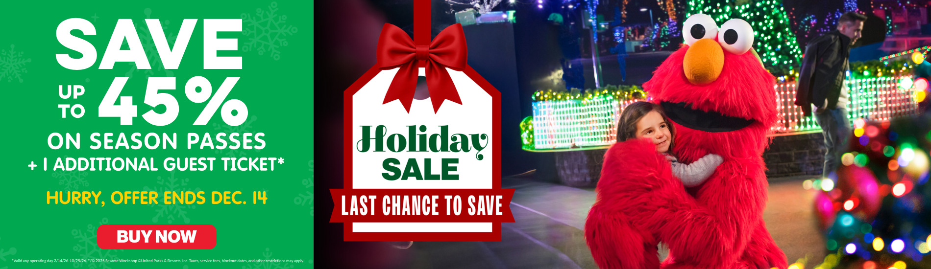 Save up to 45% on Season Passes