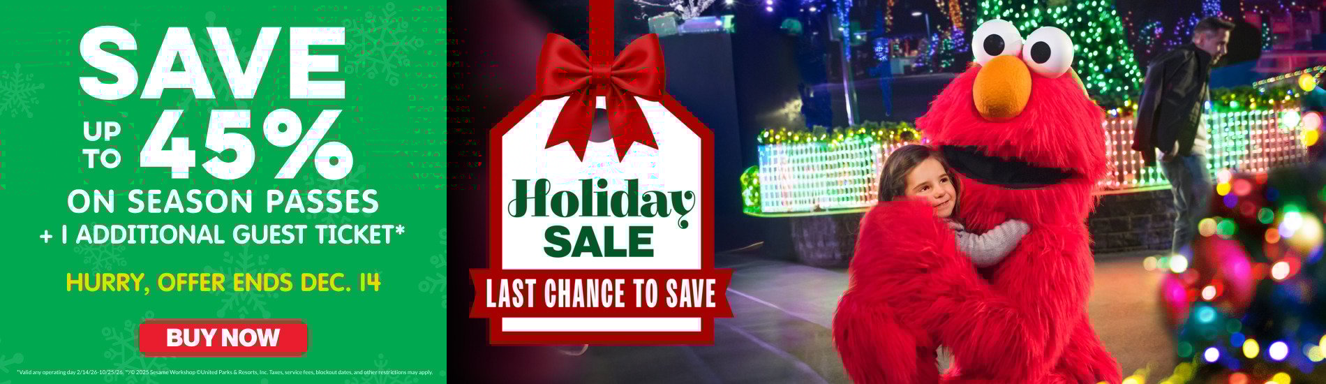 Save up to 45% on Season Passes