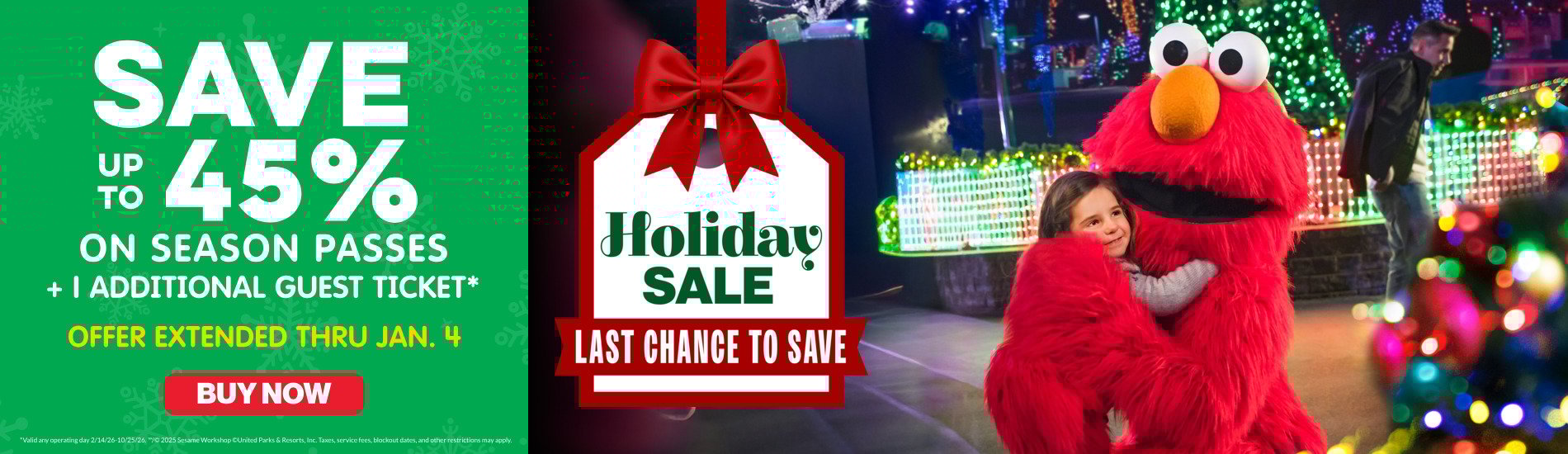 Save up to 45% on Season Passes