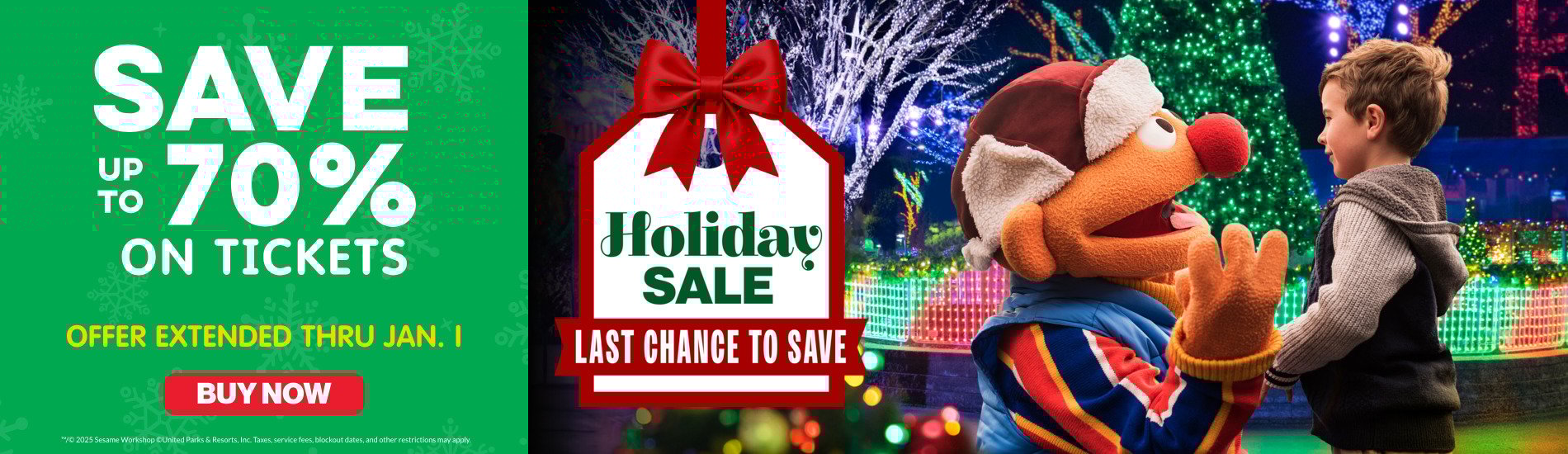 Save up to 70% on Tickets