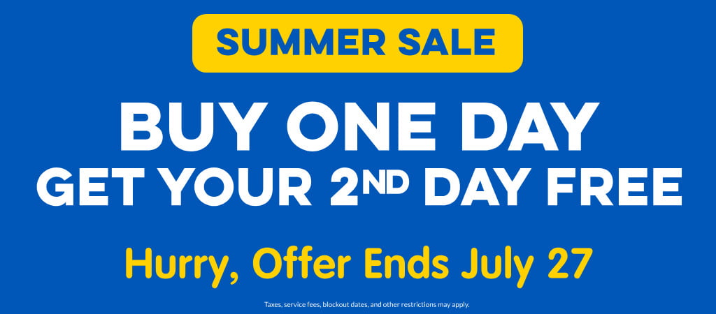 Buy One Day Get Your 2nd Day FREE