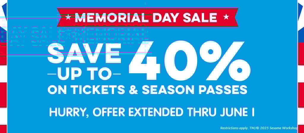 Save up to 40% on Tickets and Season Passes