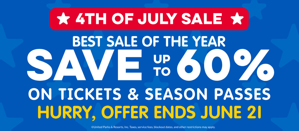 Save up to 60% on Tickets & Season Passes