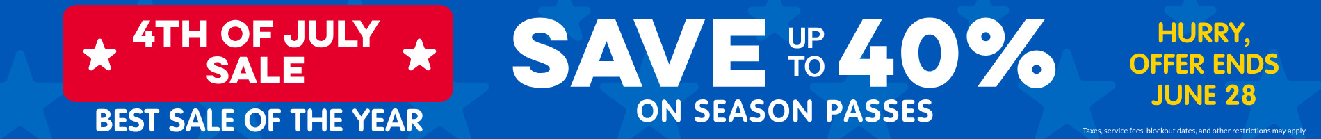 Save up to 40% on Season Passes