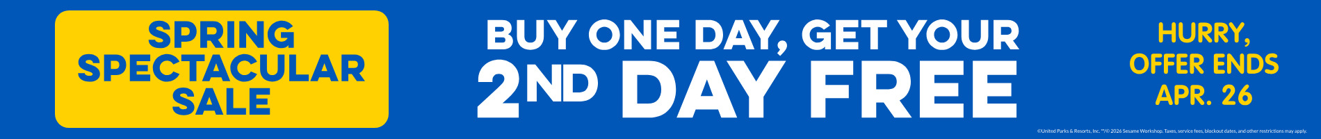 Buy One day, Get Your 2nd Day Free