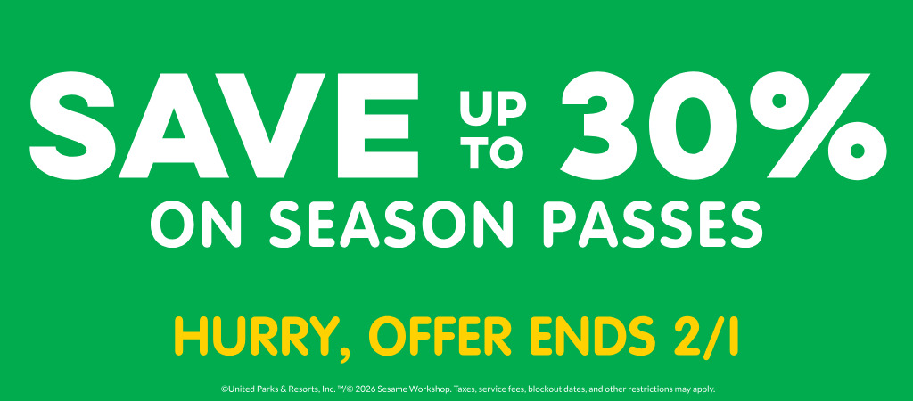 Save up to 30% on Season Passes
