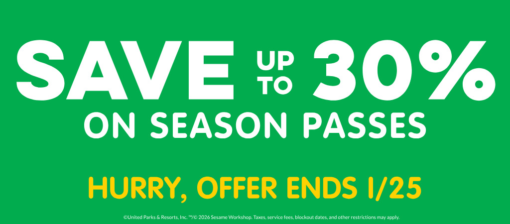 Save up to 30% on Season Passes