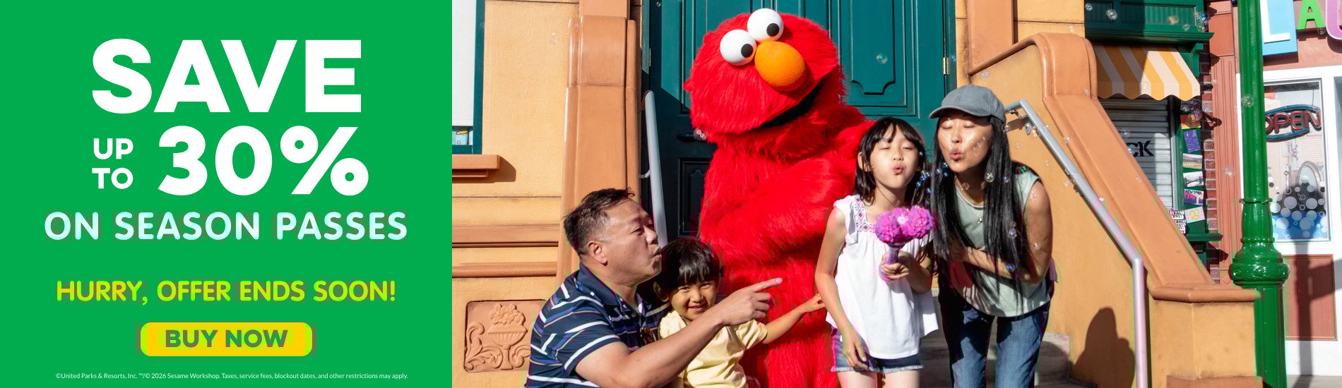 Save up to 30% on Season Passes