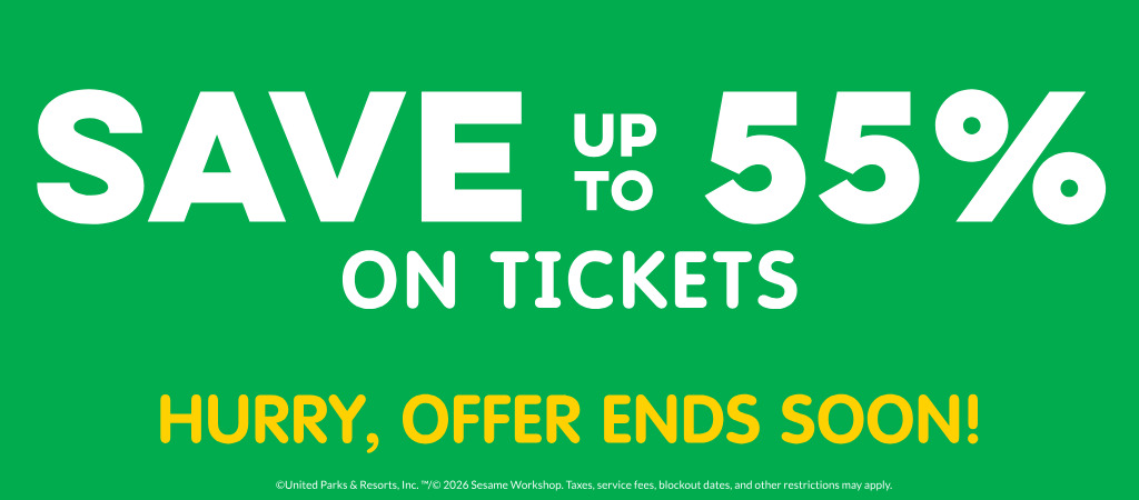 Save up to 55% on Tickets