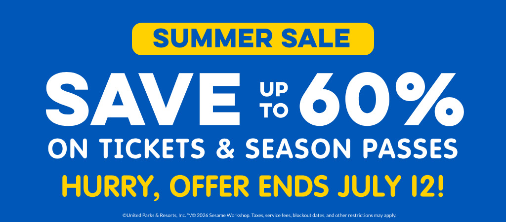 Save up to 60% on tickets & season passes