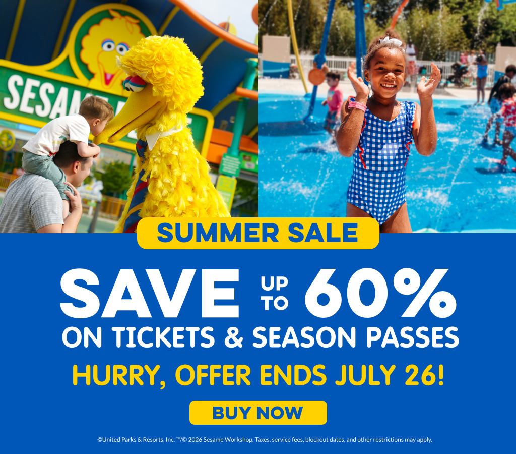 Save up to 60% on tickets & season passes