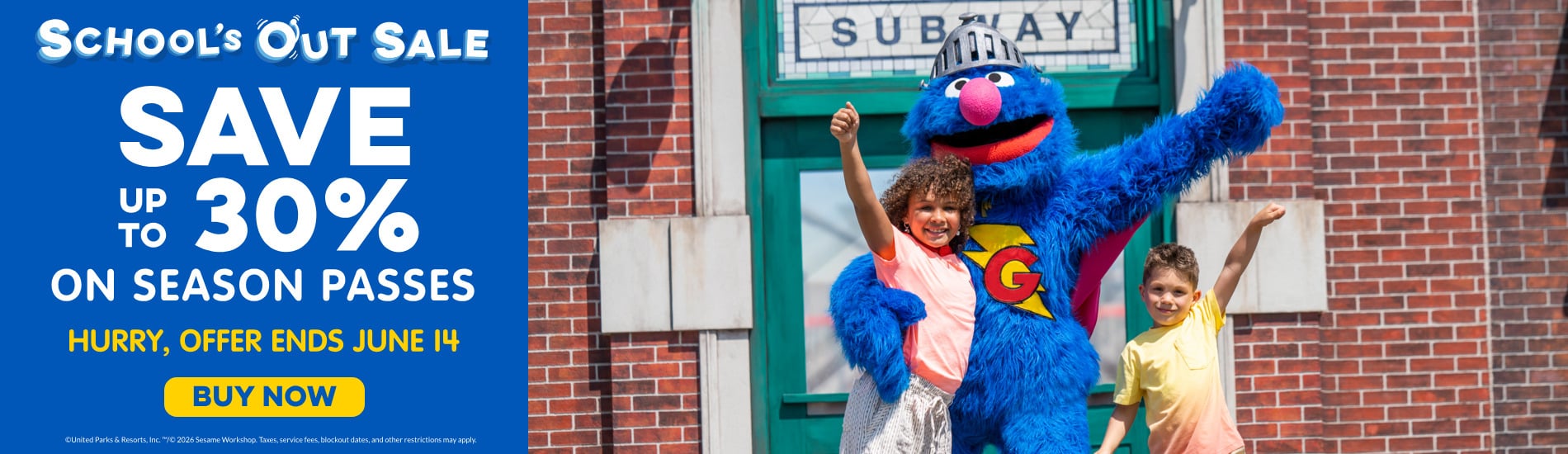 Save up to 30% on Season Passes