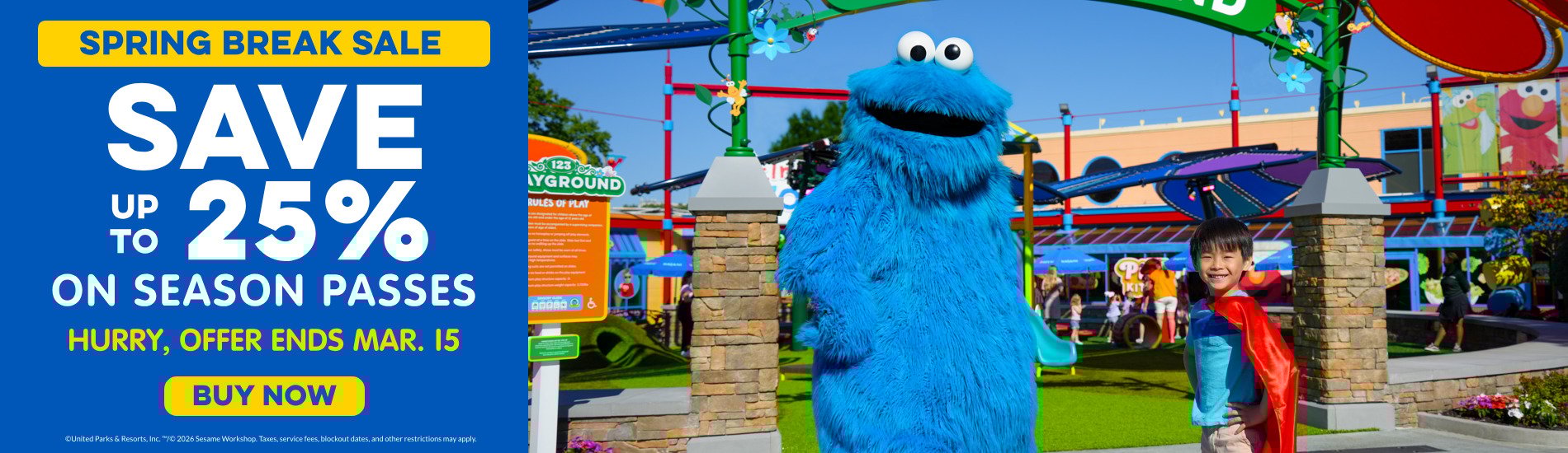 Save up to 25% on Season Passes