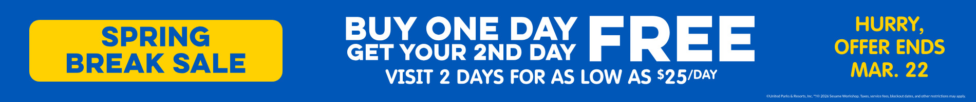 Buy One Day Get Your 2nd Day Free