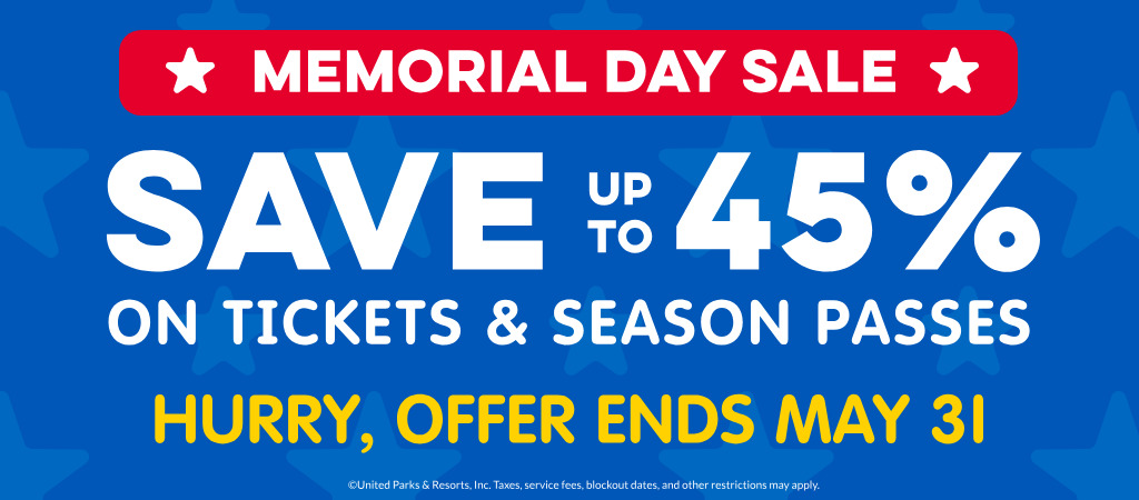 Save up to 45% on Tickets & Season Passes