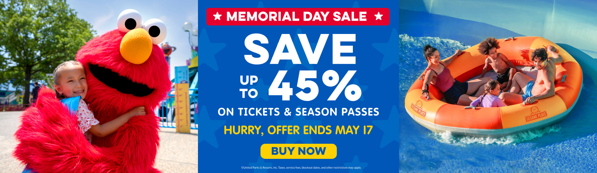 Save up to 45% on Tickets & Season Passes