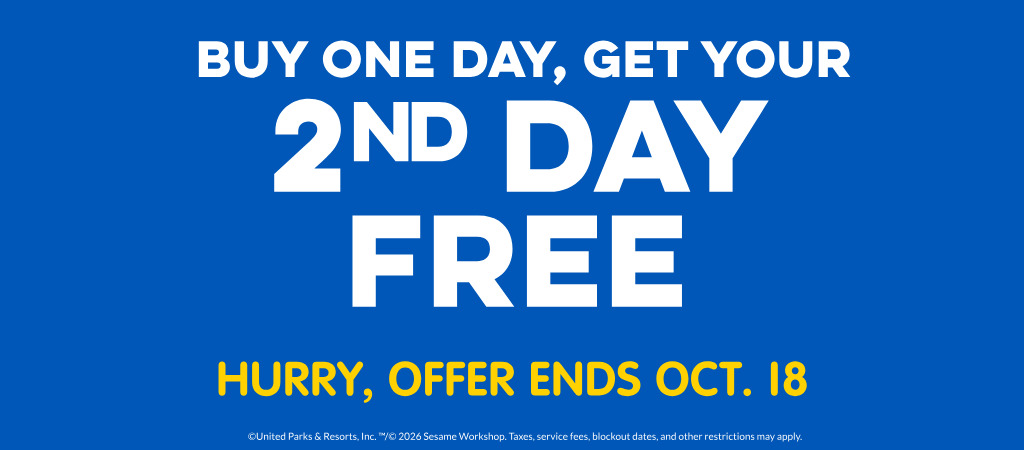 Buy One Day, Get Your 2nd Day Free