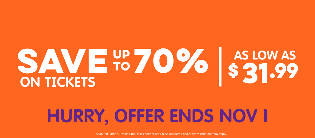 Save up to 70% on Tickets