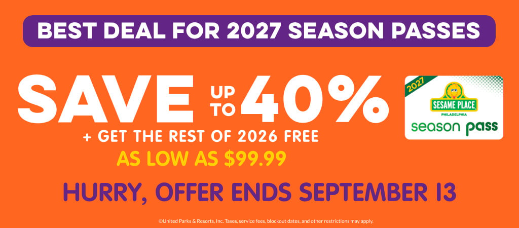 Save up to 40% on 2027 Season Passes
