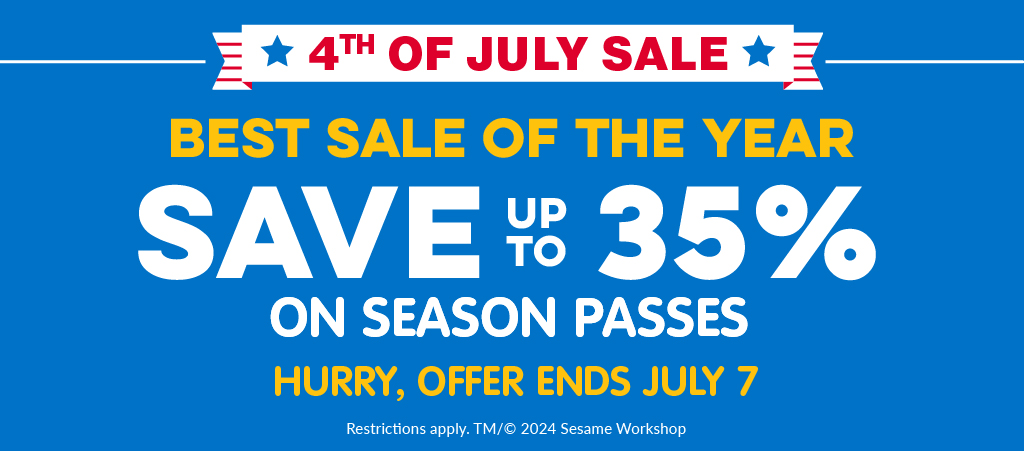 4th of July Sale: Save up to 35% on Season Passes