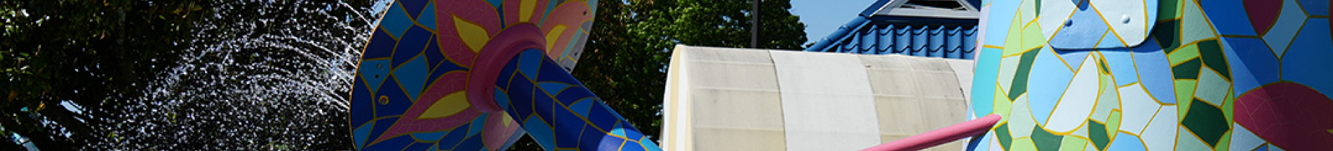 Abby garden water splash.