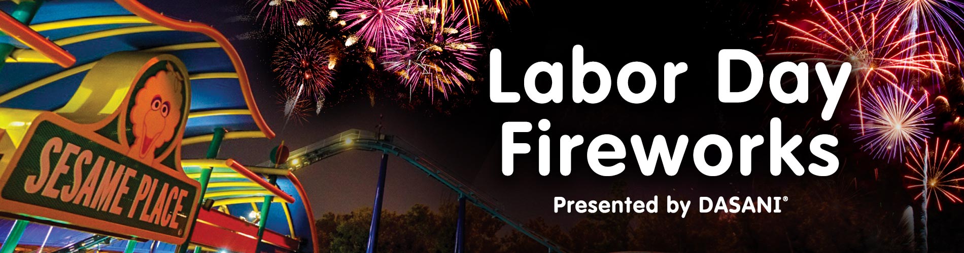 Labor Day Fireworks at Sesame Place
