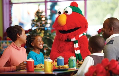 Sesame Place Christmas Dining with Elmo