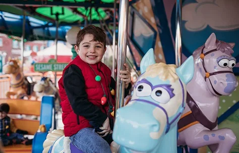 Sesame Place Winter Rides Carousel 