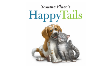 Sesame Place's Happy Tails logo