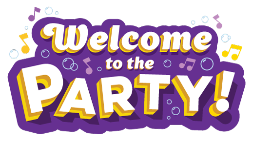 Welcome to the party logo