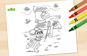 Spring coloring image