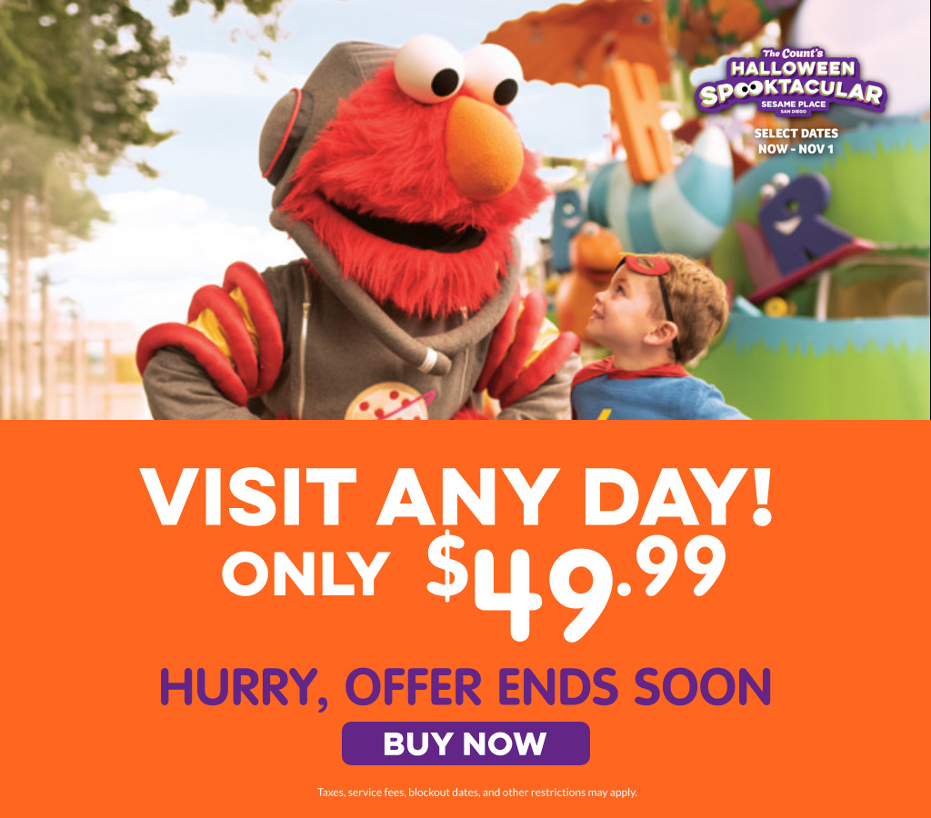 Save on Admissions at Sesame Place San Diego